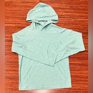 Hanna Andersson UV protection hoodie shirt long sleeves size 140 US 10 EUC